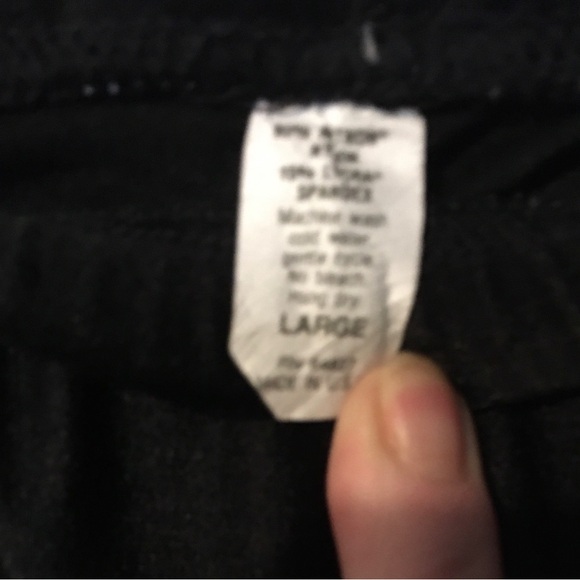 Shiny Orange Black Tights (Previously Used As Pro Wrestling Gear) Sz Large - Picture 9 of 9